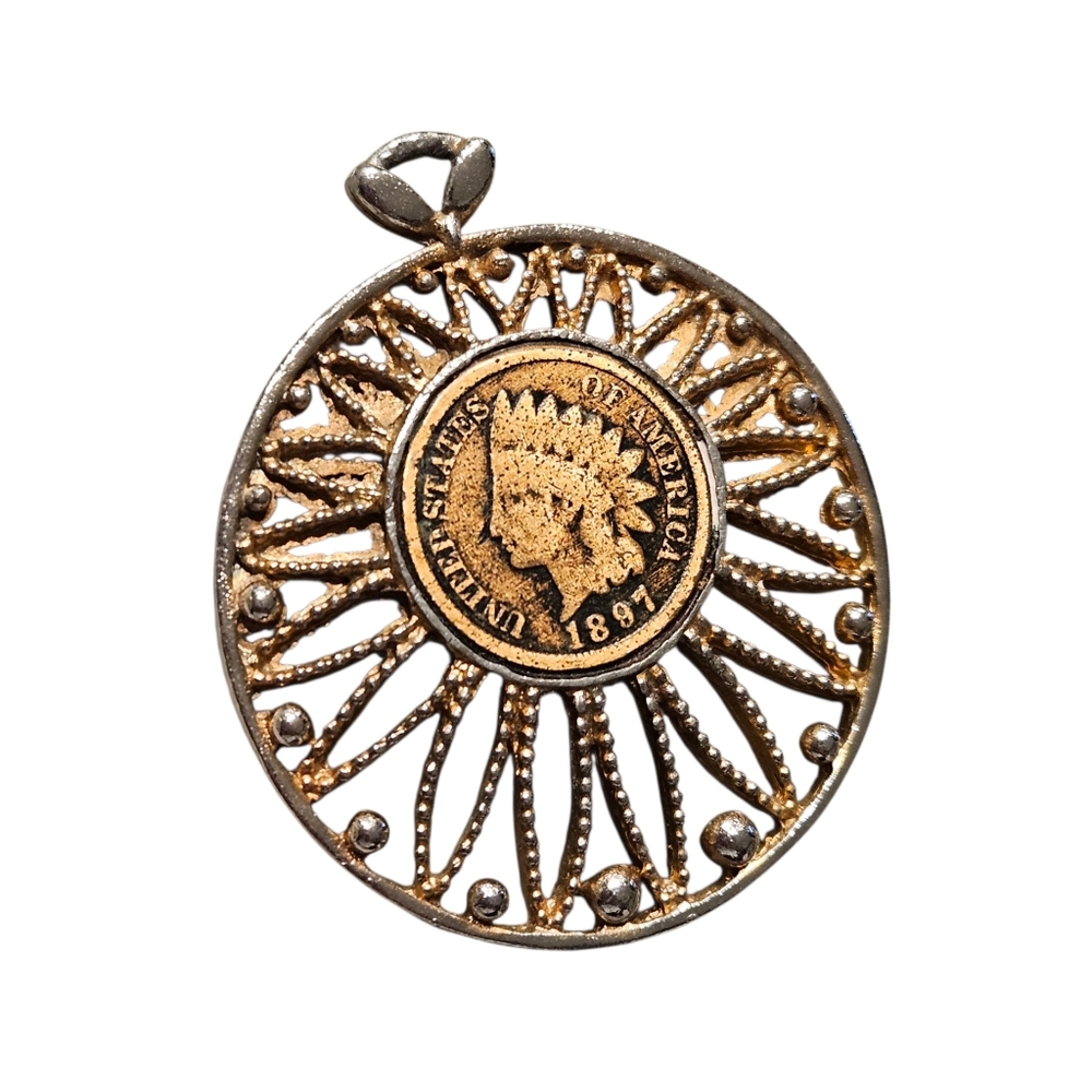 1897 Indian Head Penny Pendant